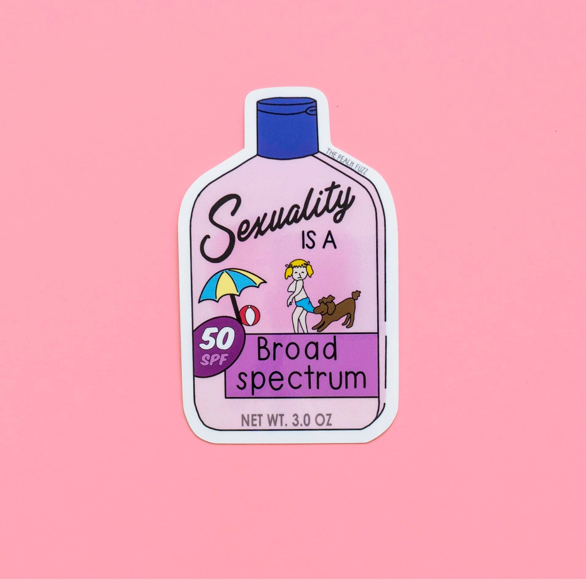 The Peach Fuzz Broad Spectrum Sticker
