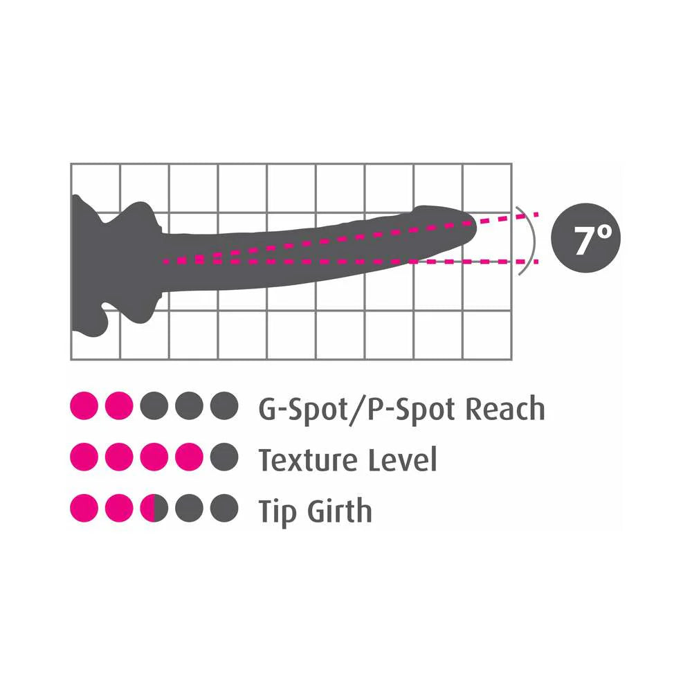 Icicles No. 86 Realistic Glass Dildo With Suction Cup Pink