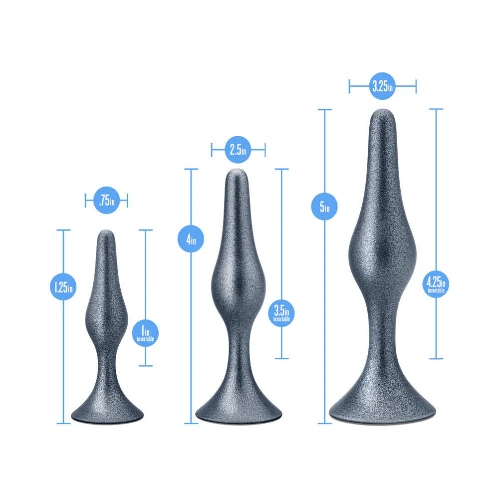 Blush Anal Adventures Matrix Genesis Plug Kit Stellar Silver