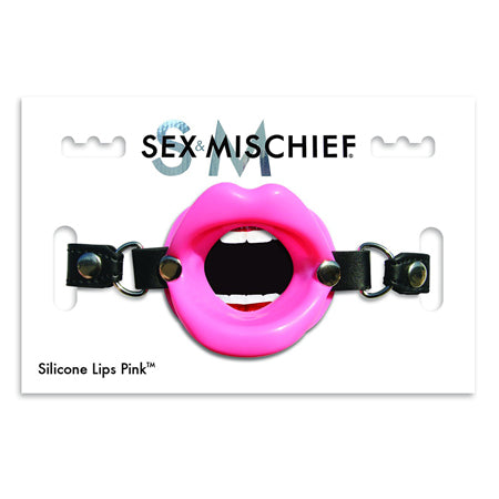 Sportsheets Sex & Mischief Silicone Lips Adjustable Open-Mouth Gag