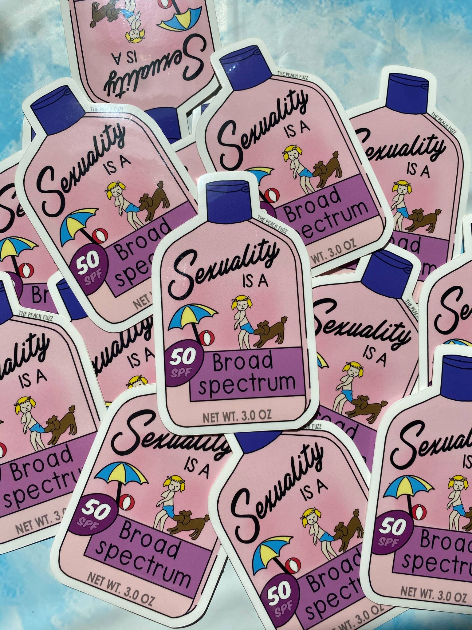 The Peach Fuzz Broad Spectrum Sticker