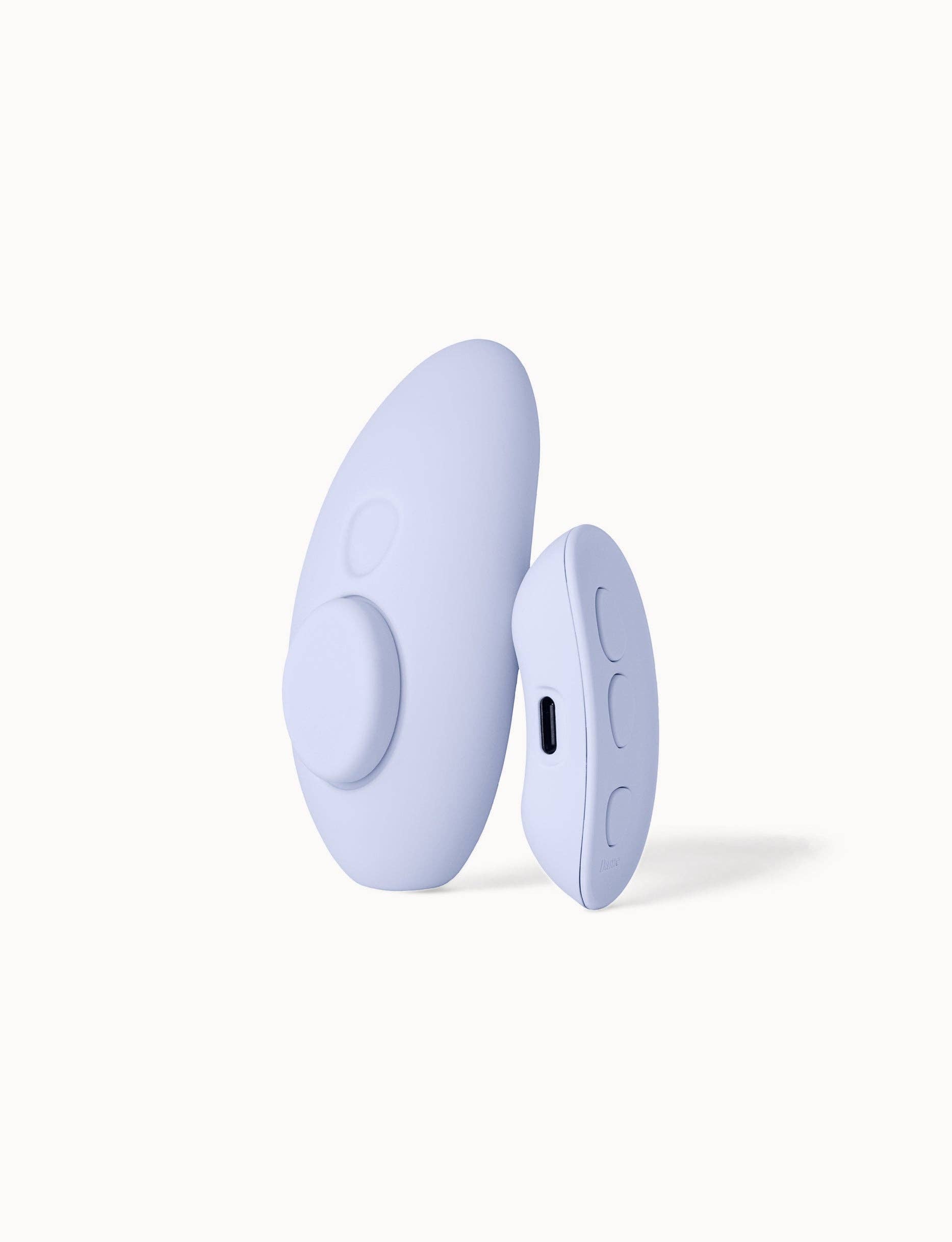 Lay Discreet Wearable Panty Vibrator with Remote - Ice Blue