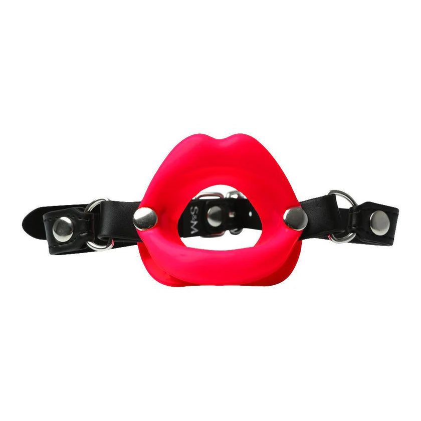 Sportsheets Sex & Mischief Silicone Lips Adjustable Open-Mouth Gag