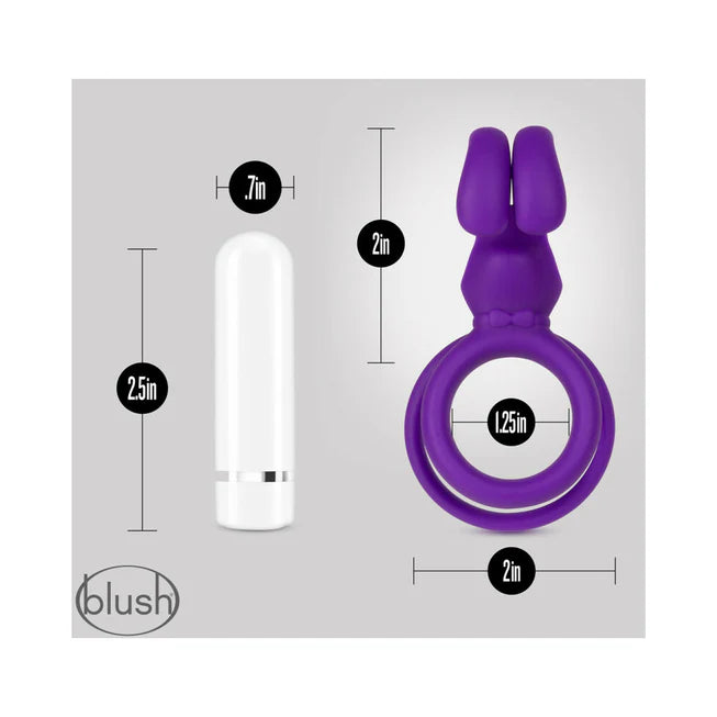 Blush Noje C3.Ring Rechargeable Vibrating Silicone Cock Ring Iris