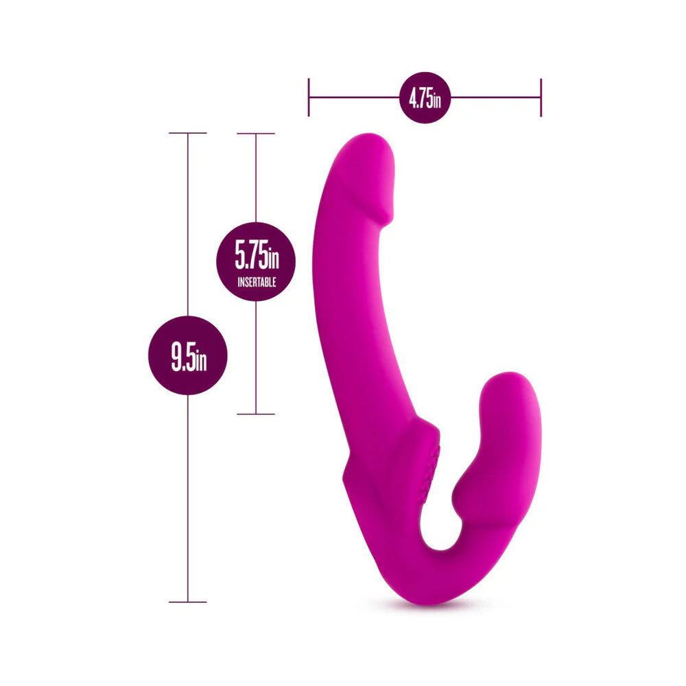 Blush Temptasia Estella 9.5 in. Silicone Strapless Strap-On Dildo with Kiss & Ride ATL Blush Temptasia Estella 9.5 in. Silicone Strapless Strap-On Dildo with Kiss & Ride ATL