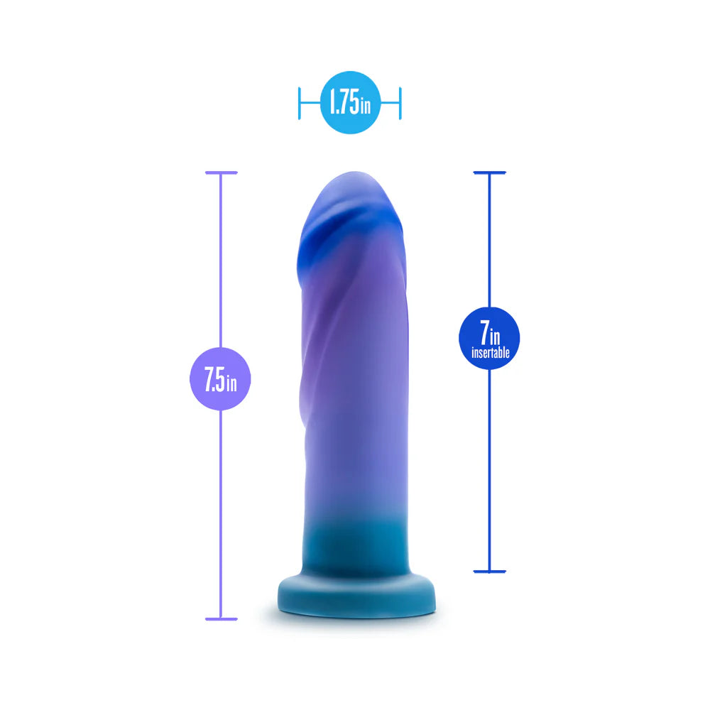 Avant Midnight Rendezvous 7.5 in. Dildo Ocean Blue