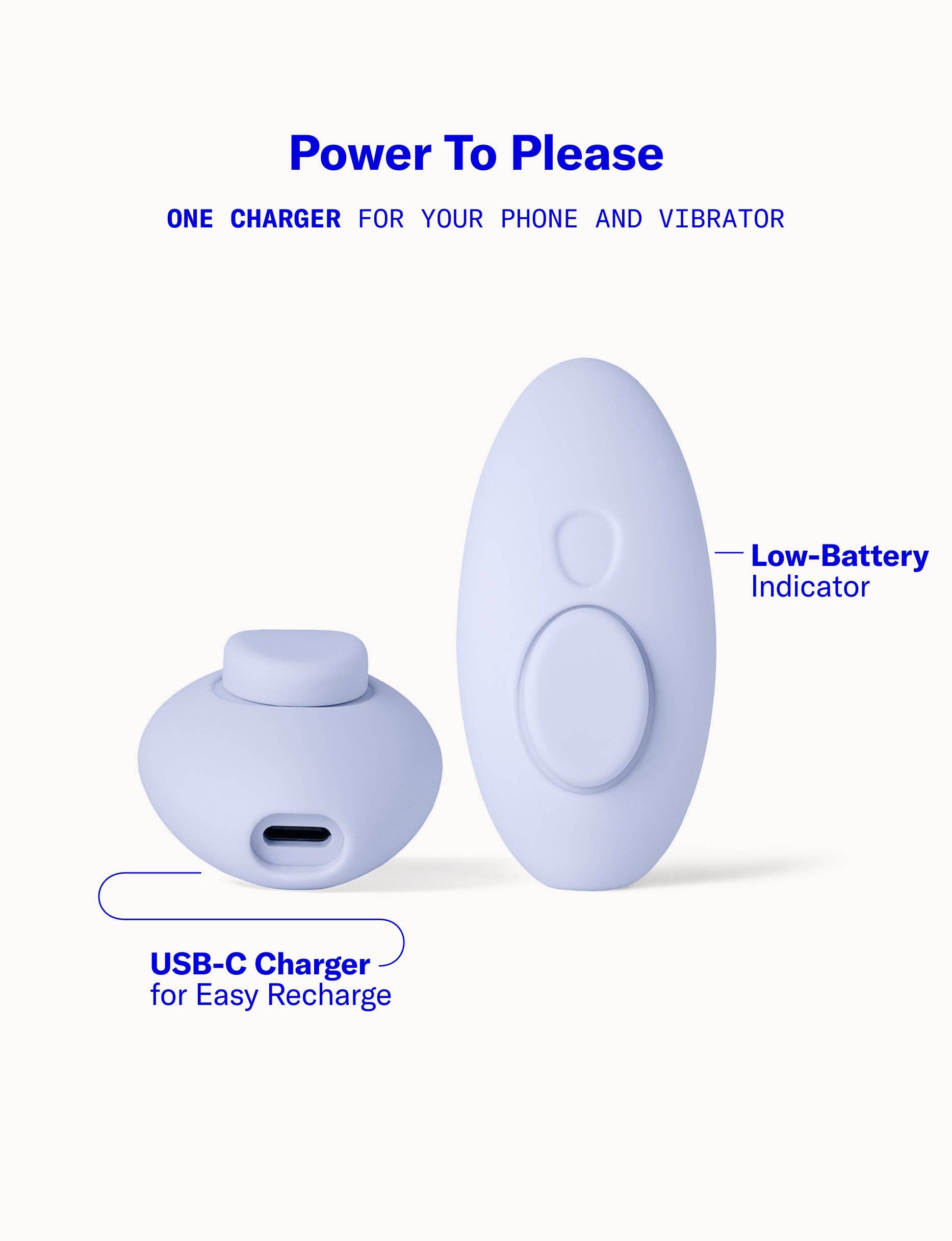 Lay Discreet Wearable Panty Vibrator with Remote - Ice Blue