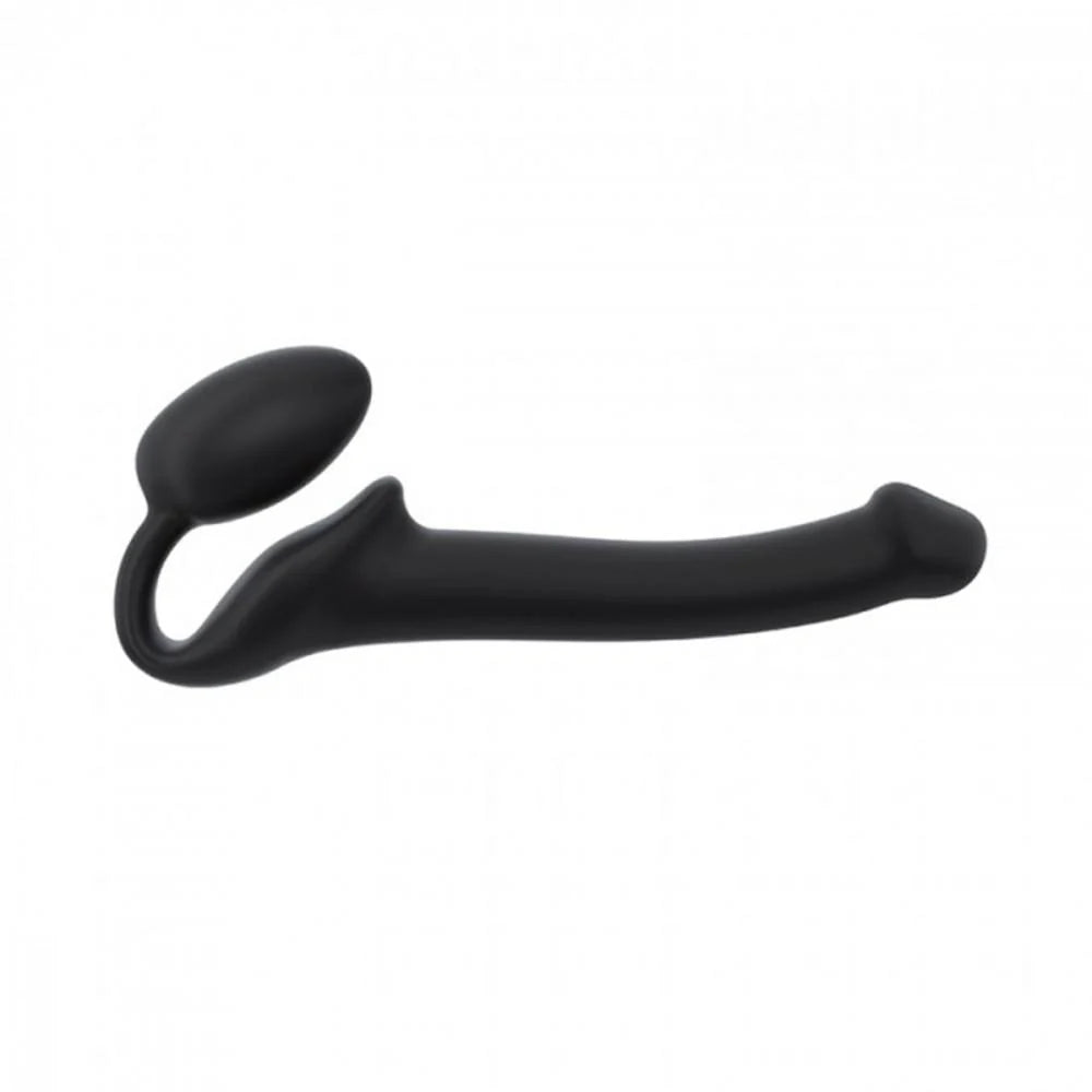 Strap-On-Me Semi-Realistic Bendable Silicone Strap-On Black