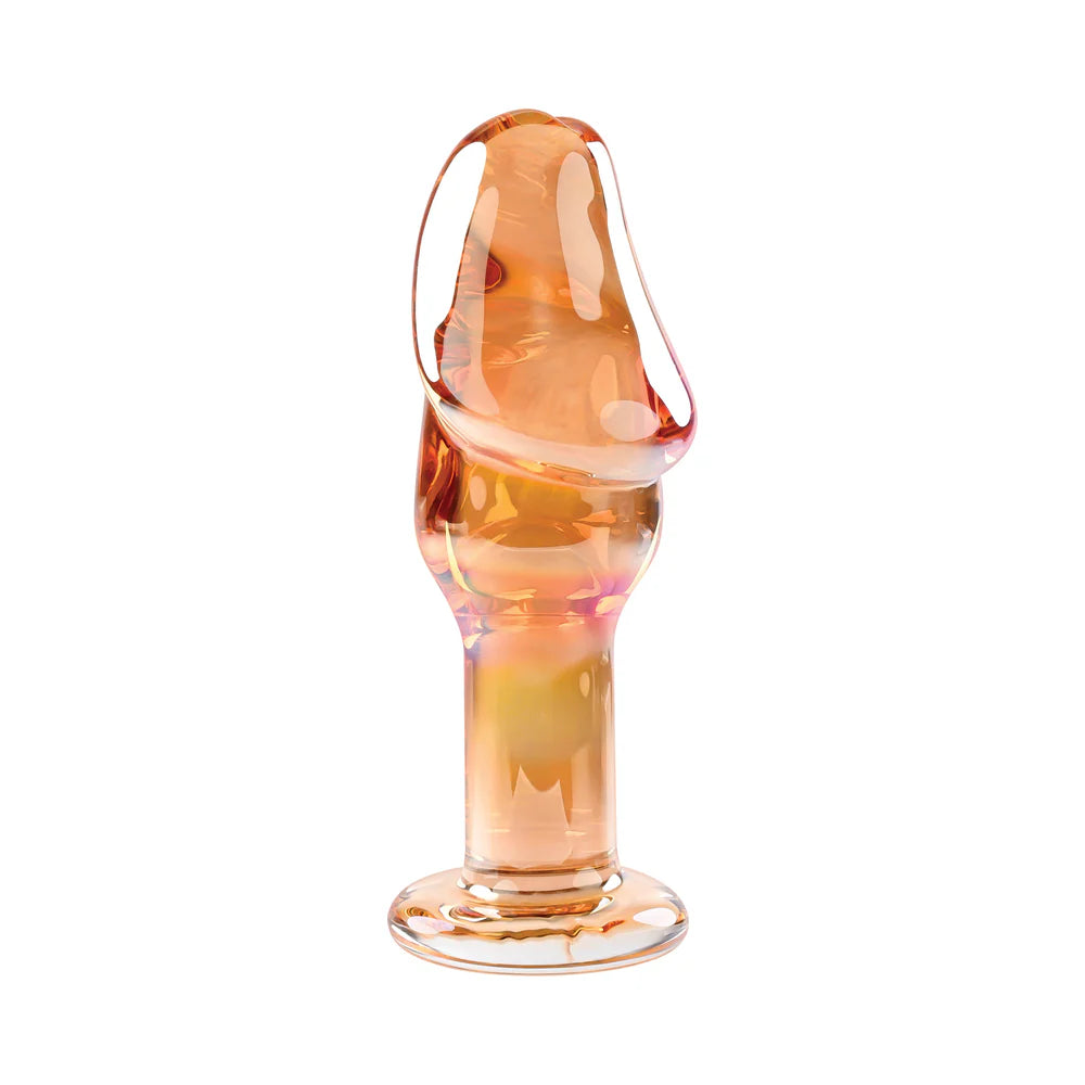 Gender X Just The Tip Phallic Glass Anal Plug Orange