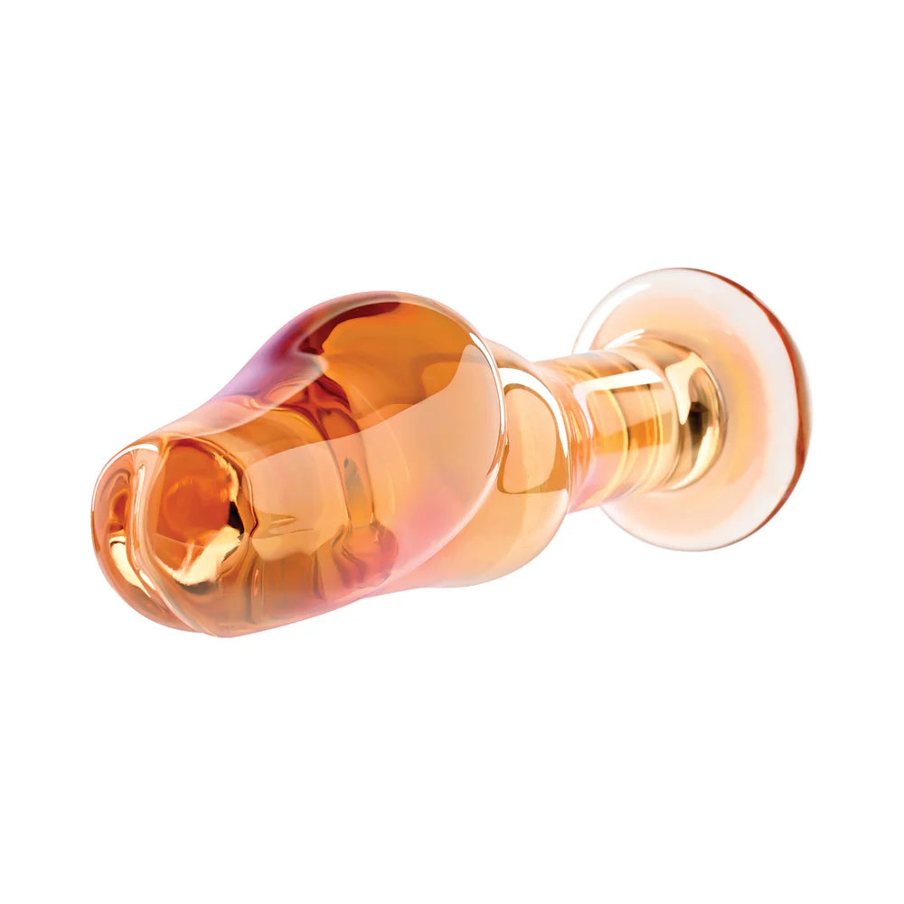 Gender X Just The Tip Phallic Glass Anal Plug Orange