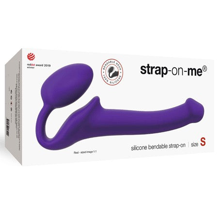 Strap-On-Me Semi-Realistic Bendable Silicone Strap-On Purple