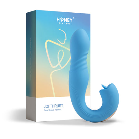 Honey Play Box Joi Thrust App Controlled Thrusting G-spot Vibrator & Tongue Clit Licker