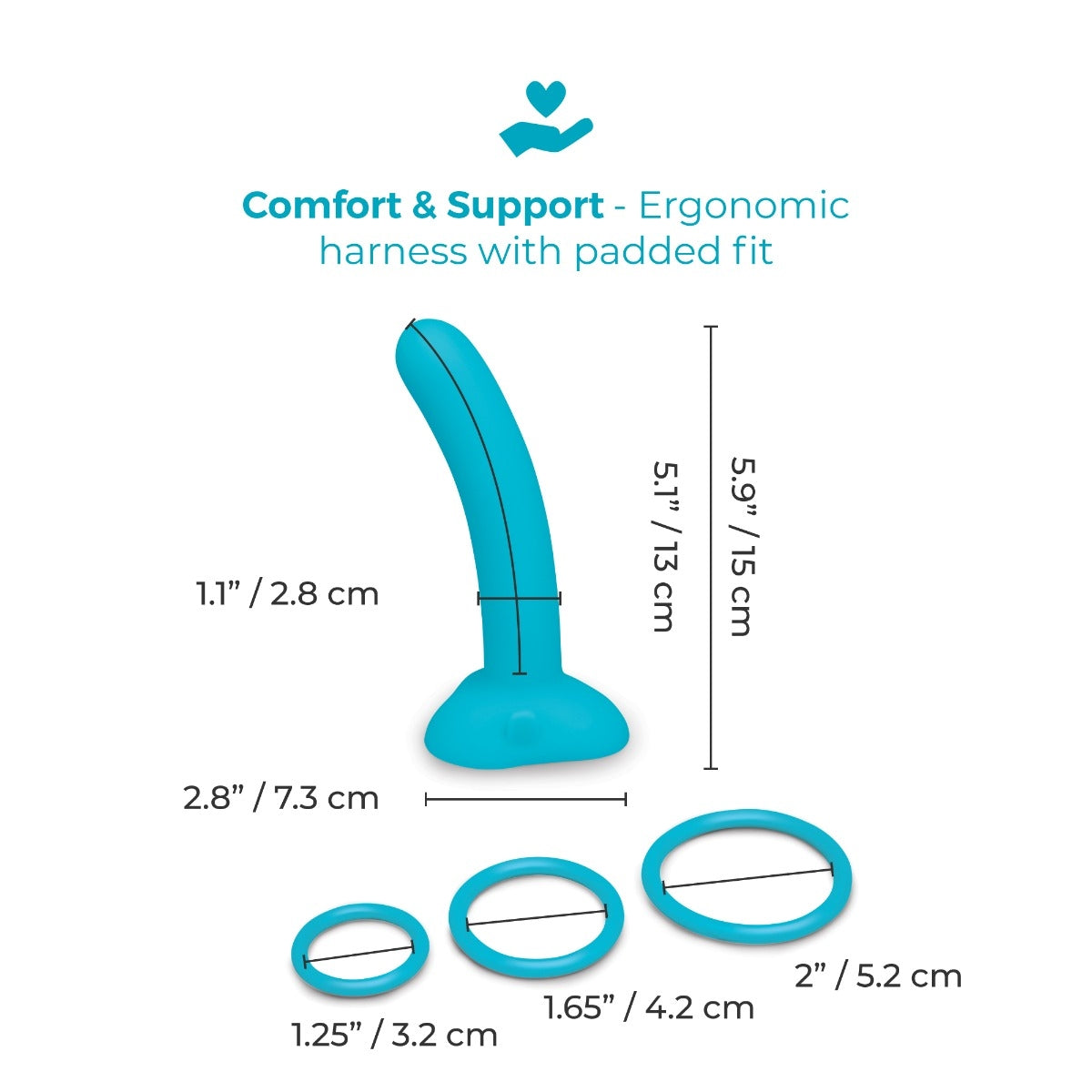 B Vibe Everybody Strap-On Harness Set with Silicone Dildo Peg