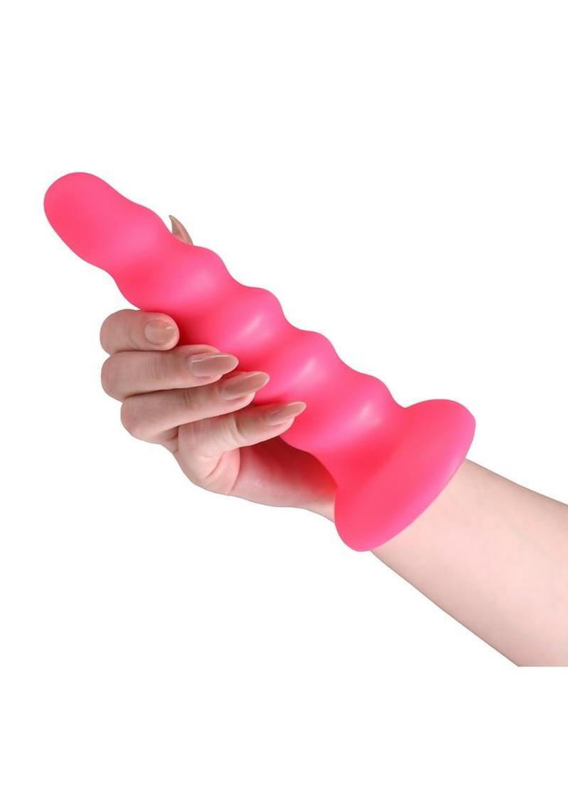 Colours Twist Silicone Dildo with Suction Cup 6.5 inches