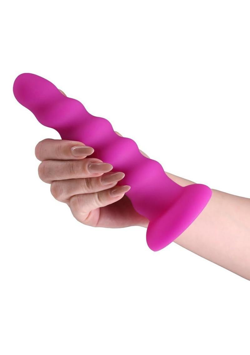 Colours Twist Silicone Dildo with Suction Cup 6.5 inches