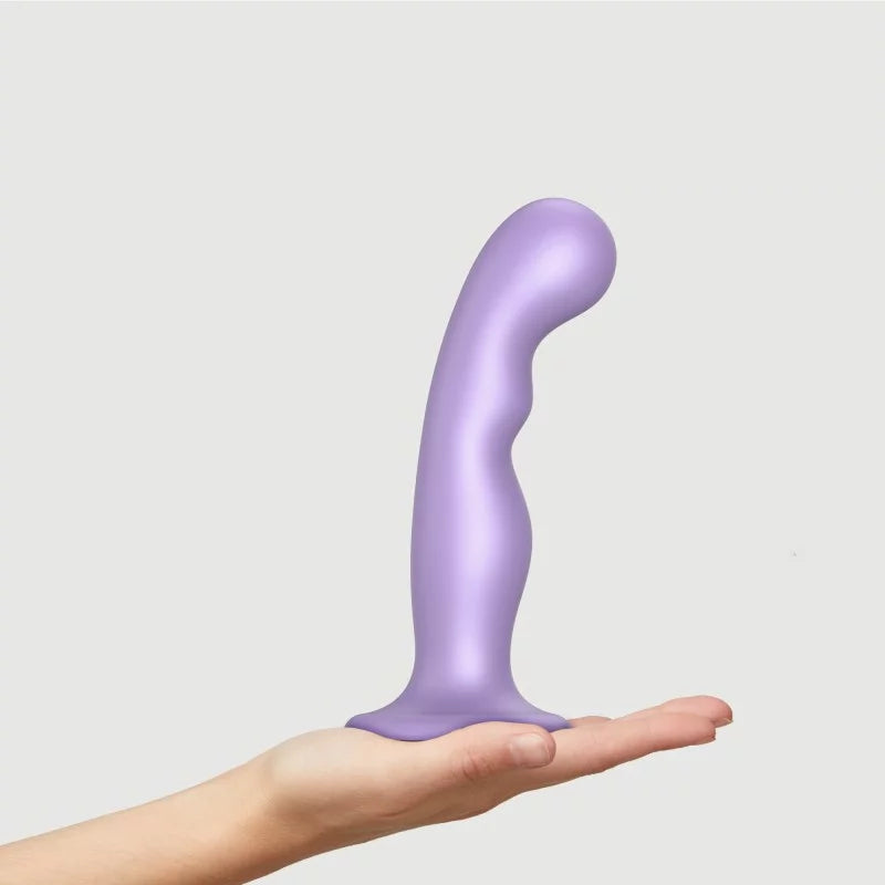 Strap-On-Me Hybrid Collection Silicone Dildo Plug P&G Metallic Lilac