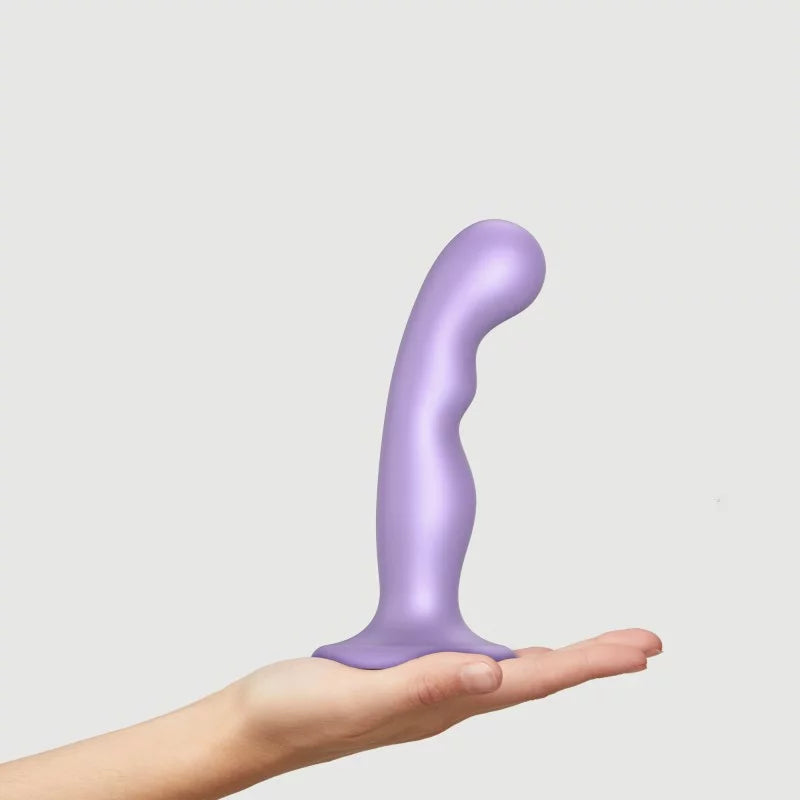 Strap-On-Me Hybrid Collection Silicone Dildo Plug P&G Metallic Lilac