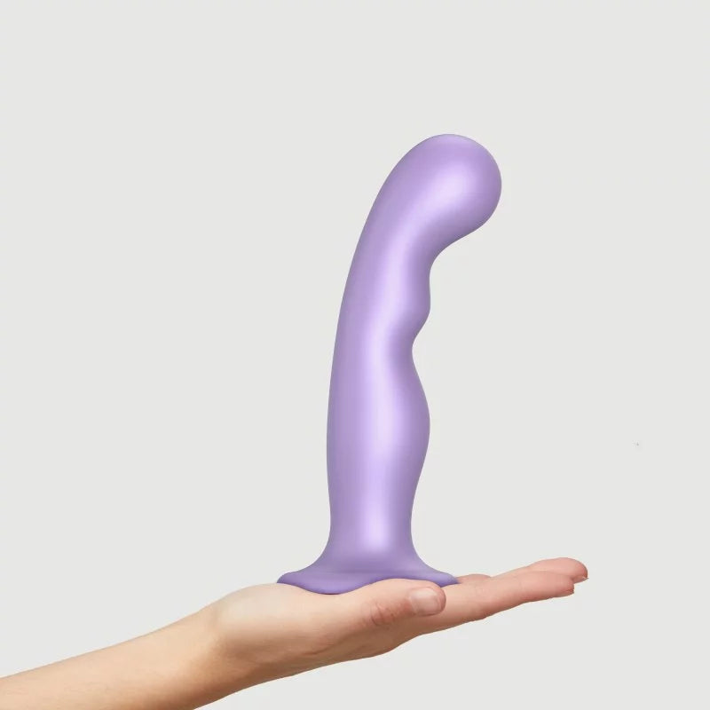 Strap-On-Me Hybrid Collection Silicone Dildo Plug P&G Metallic Lilac