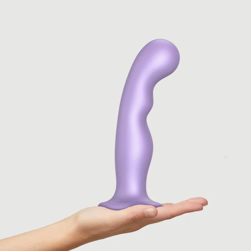 Strap-On-Me Hybrid Collection Silicone Dildo Plug P&G Metallic Lilac