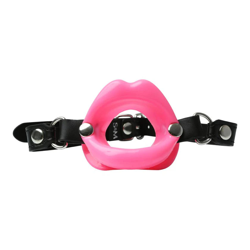 Sportsheets Sex & Mischief Silicone Lips Adjustable Open-Mouth Gag