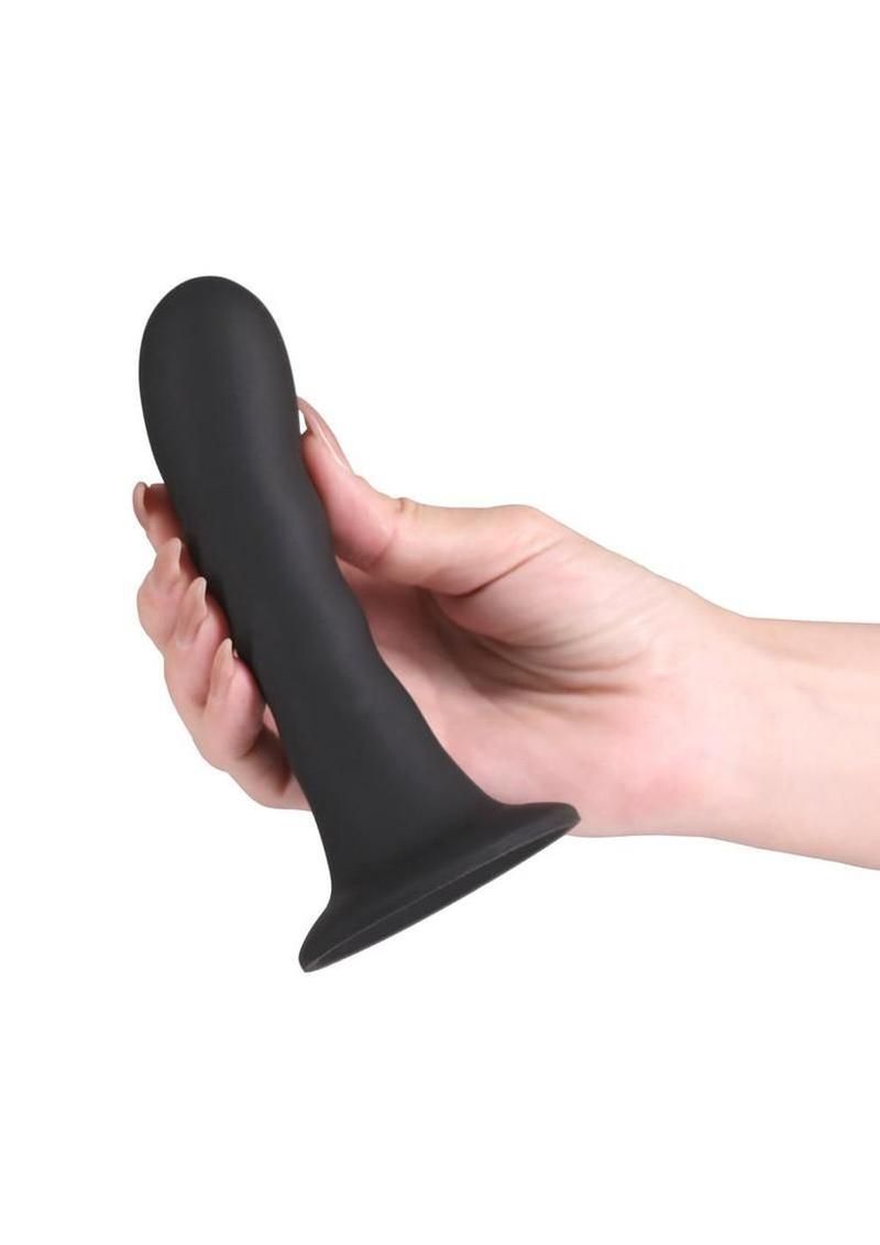 Love Notes Believe Silicone Ribbed Flexible Curved Dildo with Suction Cup 5 inch