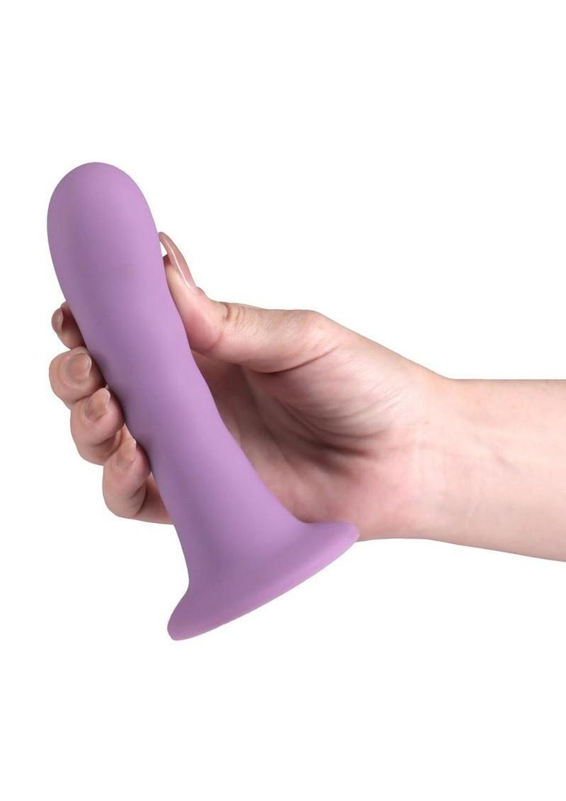 Love Notes Believe Silicone Ribbed Flexible Curved Dildo with Suction Cup 5 inch