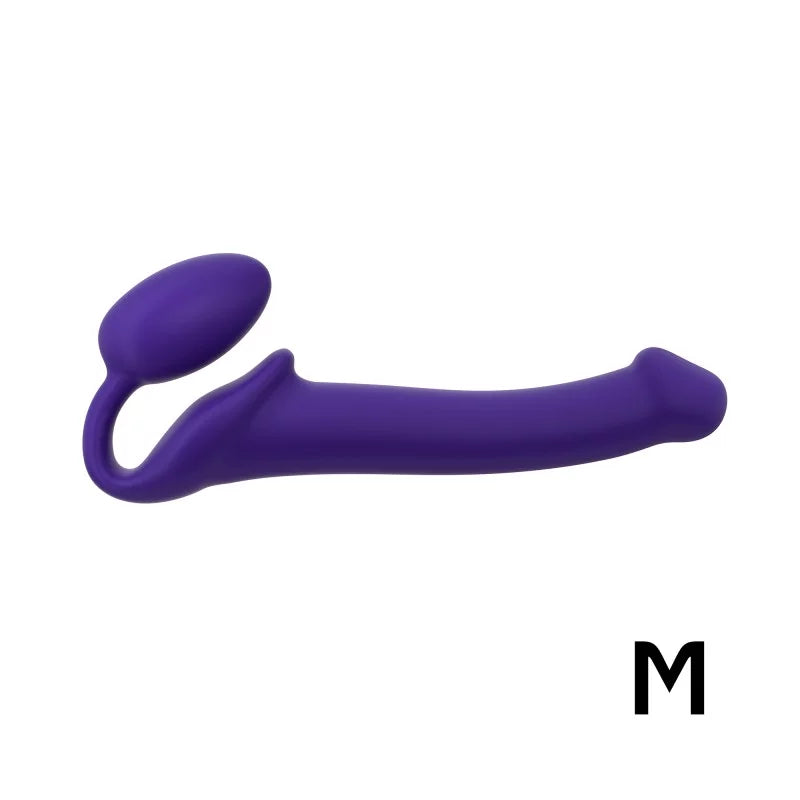 Strap-On-Me Semi-Realistic Bendable Silicone Strap-On Purple